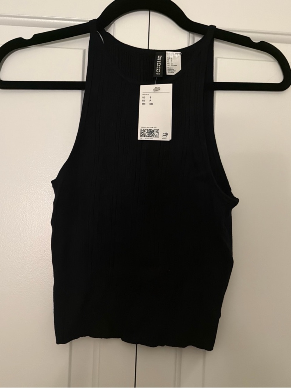 H&M Ribbed Tank Top - Black